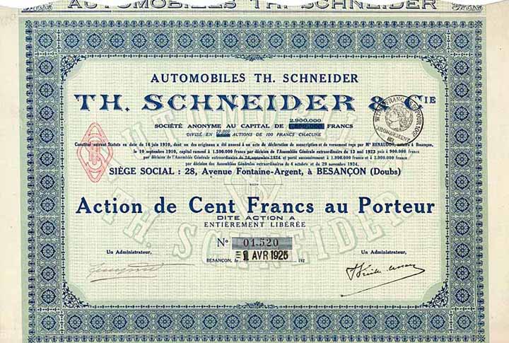 Automobiles Th. Schneider & Cie.