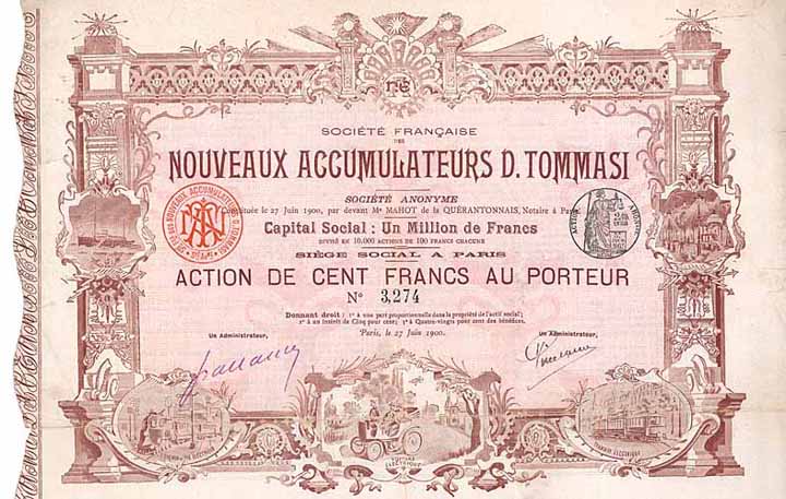 Nouveaux Accumulateurs D. Tommasi S.A.