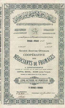 S. A. Ottomane Coopérative des Négociants de Fromages