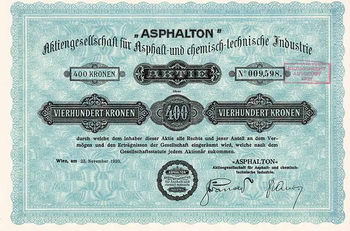 “ASPHALTON” AG für Asphalt- und chemisch-technische Industrie