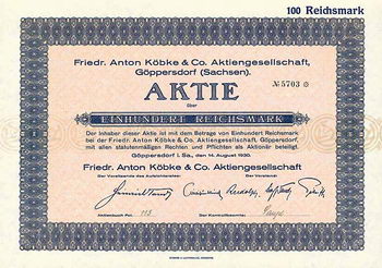 Friedr. Anton Köbke & Co. AG