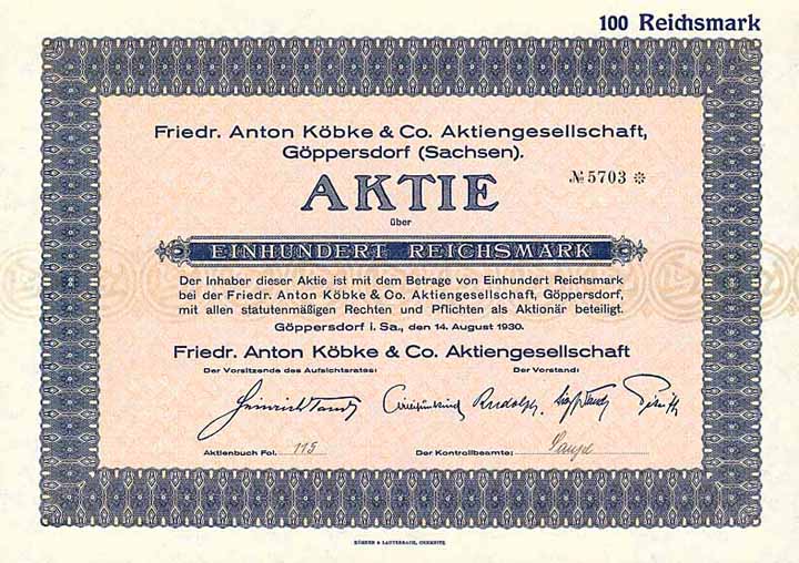 Friedr. Anton Köbke & Co. AG