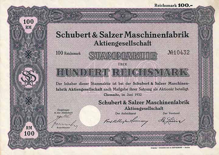 Schubert & Salzer Maschinenfabrik AG