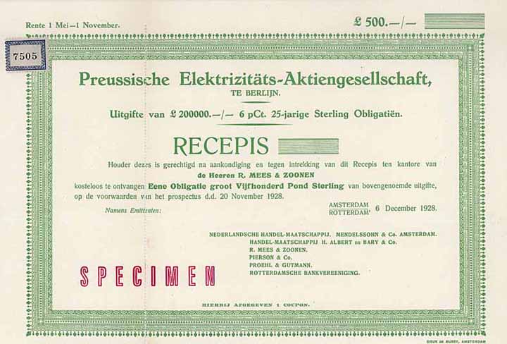 Preussische Elektrizitäts-AG (Prussian Electric Company)