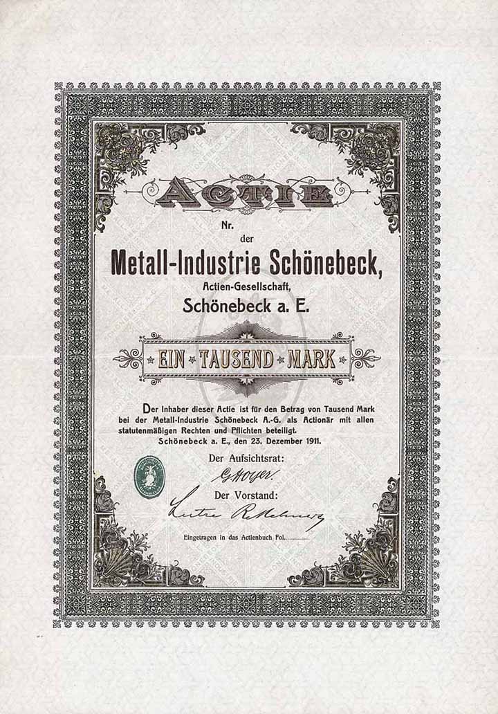 Metall-Industrie Schönebeck AG