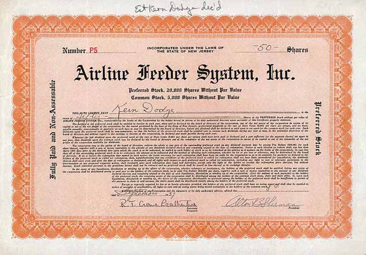 Airline Feeder System Inc.