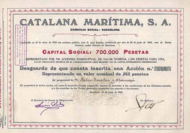 Catalana Maritima S.A.