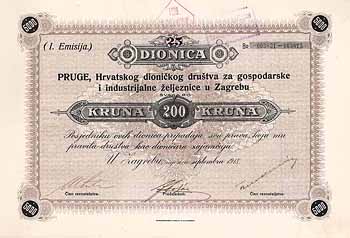 Pruga, Kroatische AG für landwirtschaftliche und Industriebahnen