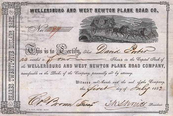 Wellersburg and West Newton Plank Road