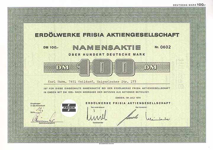 Erdölwerke Frisia AG