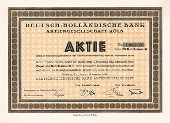 Deutsch-Holländische Bank AG