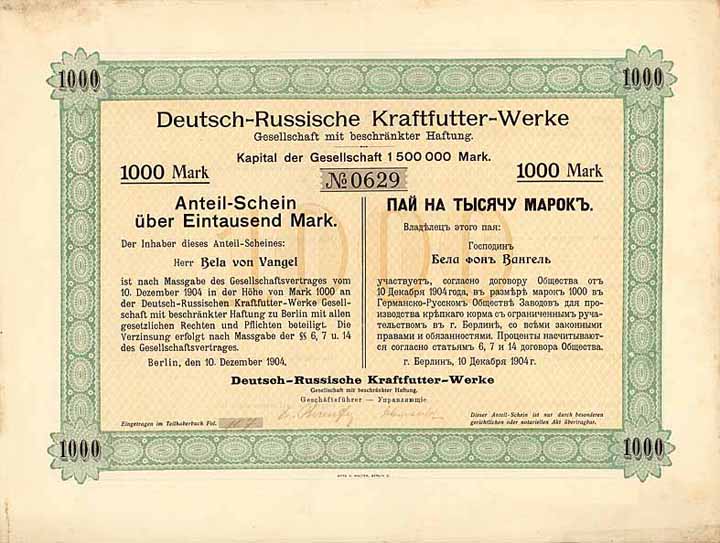 Deutsch-Russische Kraftfutter-Werke