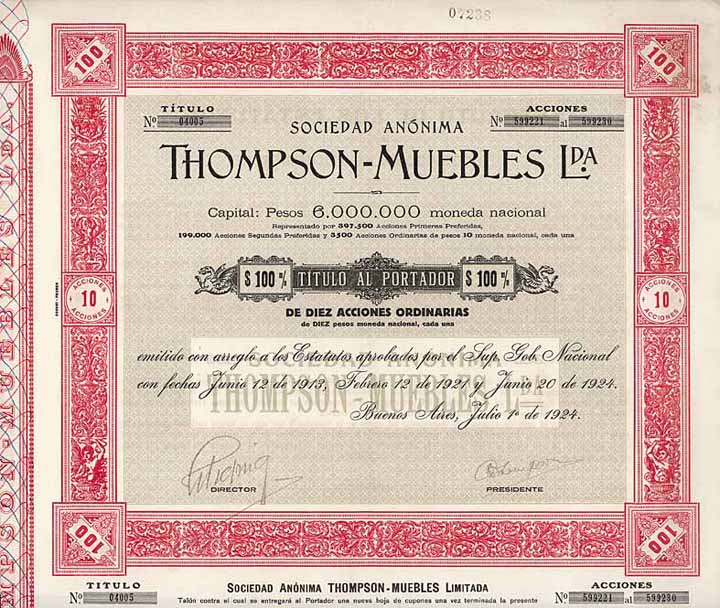 Thompson-Muebles Lda.