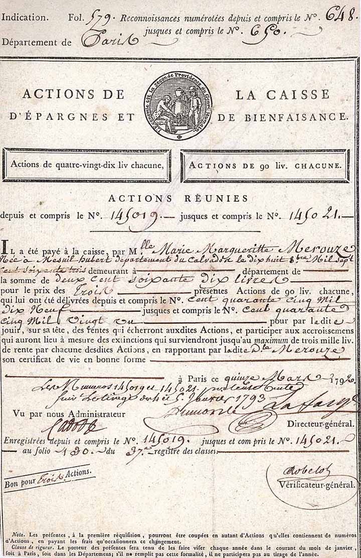 Caisse d’Épargnes et de Bienfaisance