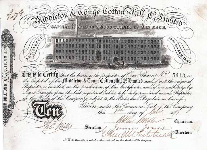 Middleton & Tonge Cotton Mill Co. Ltd.