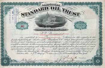 Standard Oil Trust (OU John D. Rockefeller, Henry M. Flagler, Jabez A. Bostwick & H. H. Rogers)