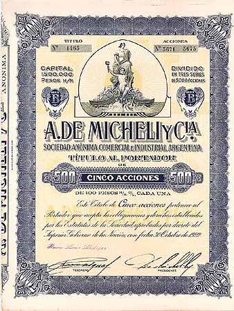 A. de Micheli y Cia. S.A. Comercial e Industrial Argentina