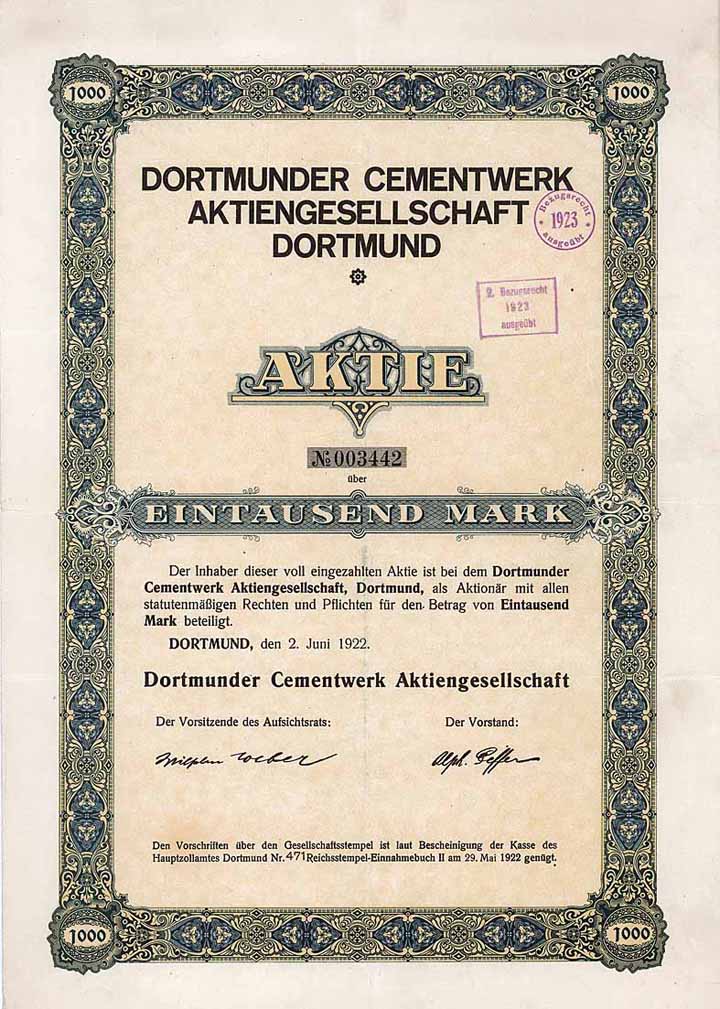 Dortmunder Cementwerk AG