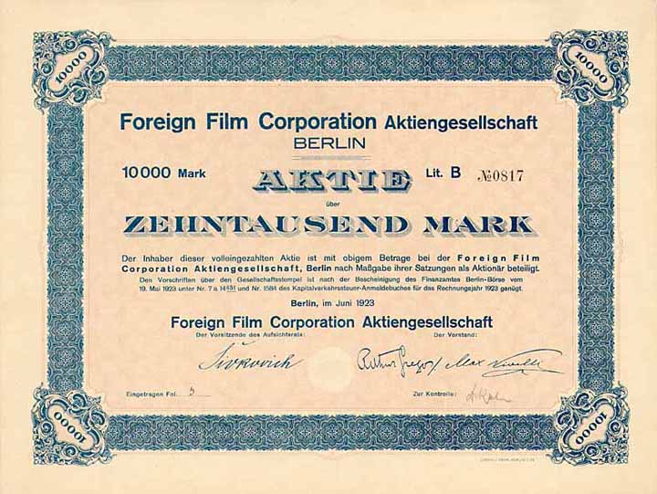 Foreign Film Corporation AG