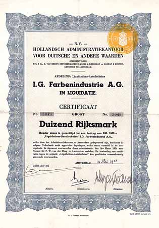 I.G. Farbenindustrie AG i.L.