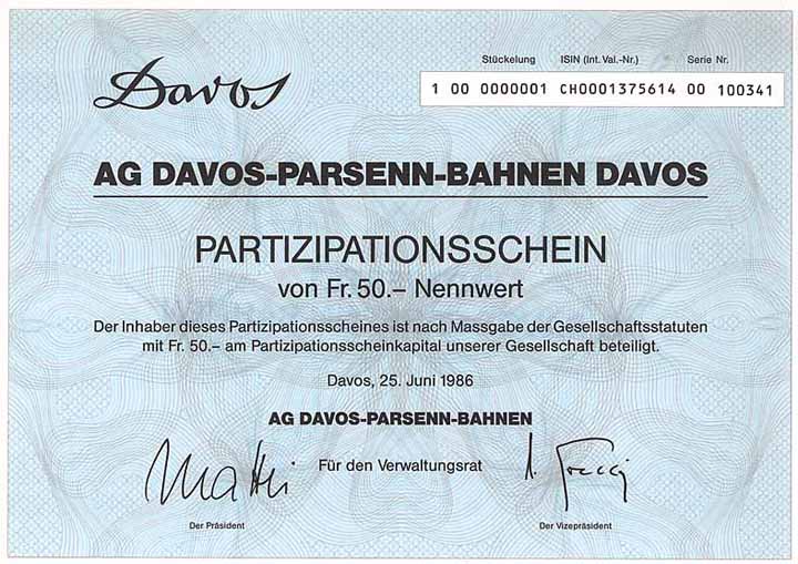 AG Drahtseilbahn Davos-Parsenn