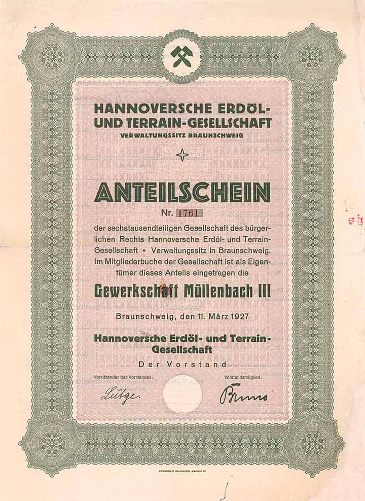 Hannoversche Erdöl- und Terrain-Gesellschaft