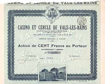 Casino et Cercle de Vals-les-Bains S.A.