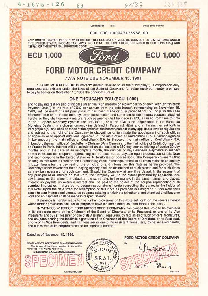Ford Motor Credit Co.