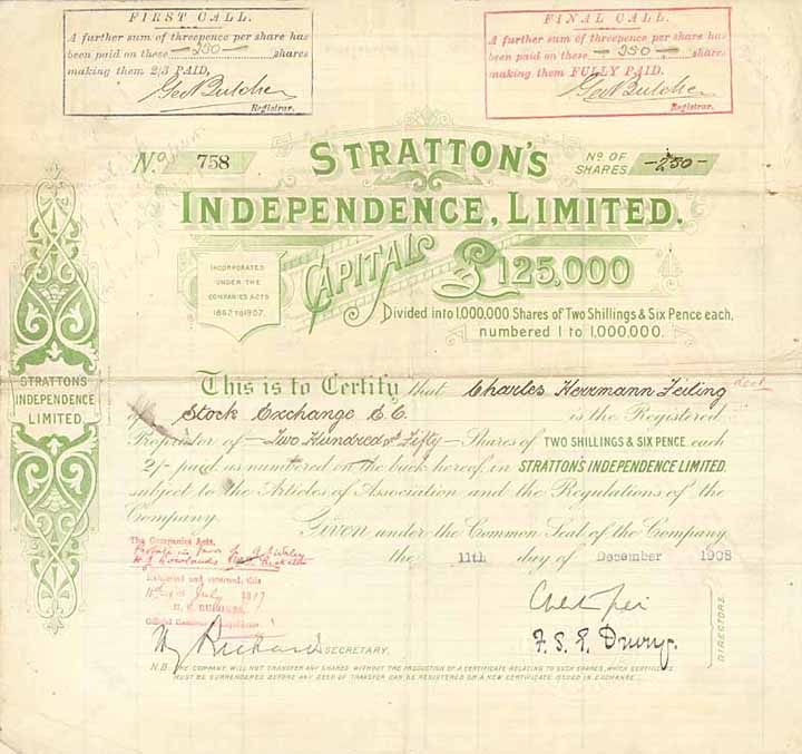 Stratton’s Independence Ltd.