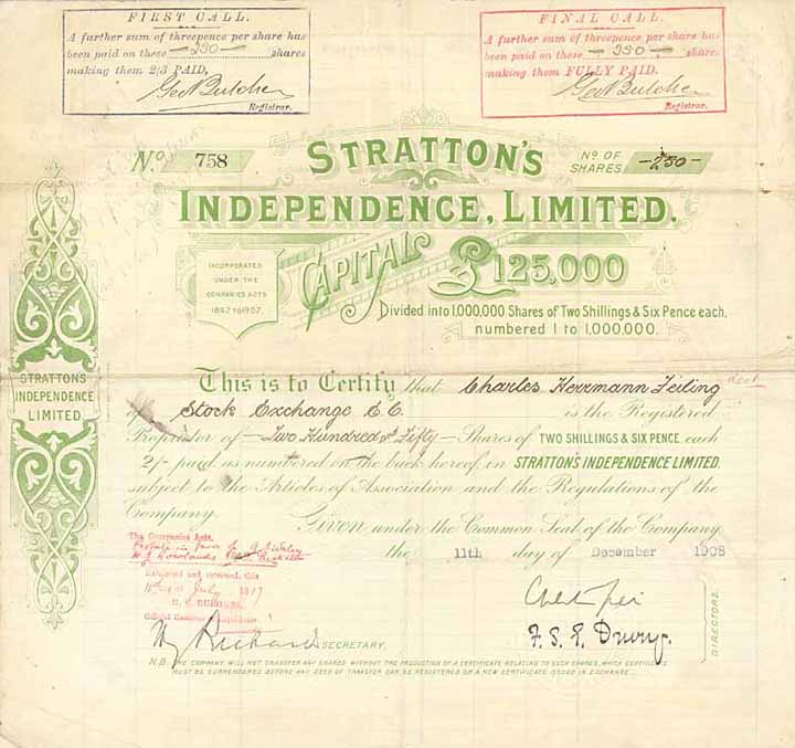 Stratton’s Independence Ltd.