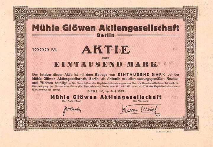 Mühle Glöwen AG
