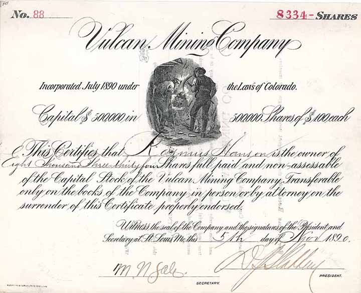 Vulcan Mining Co.