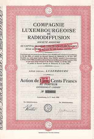 Cie. Luxembourgeoise de Radiodiffusion S.A.