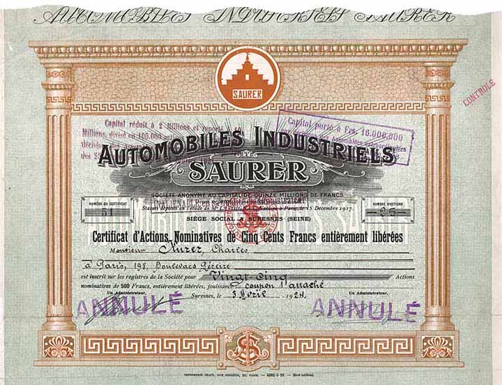 Automobiles Industriels Saurer S.A.