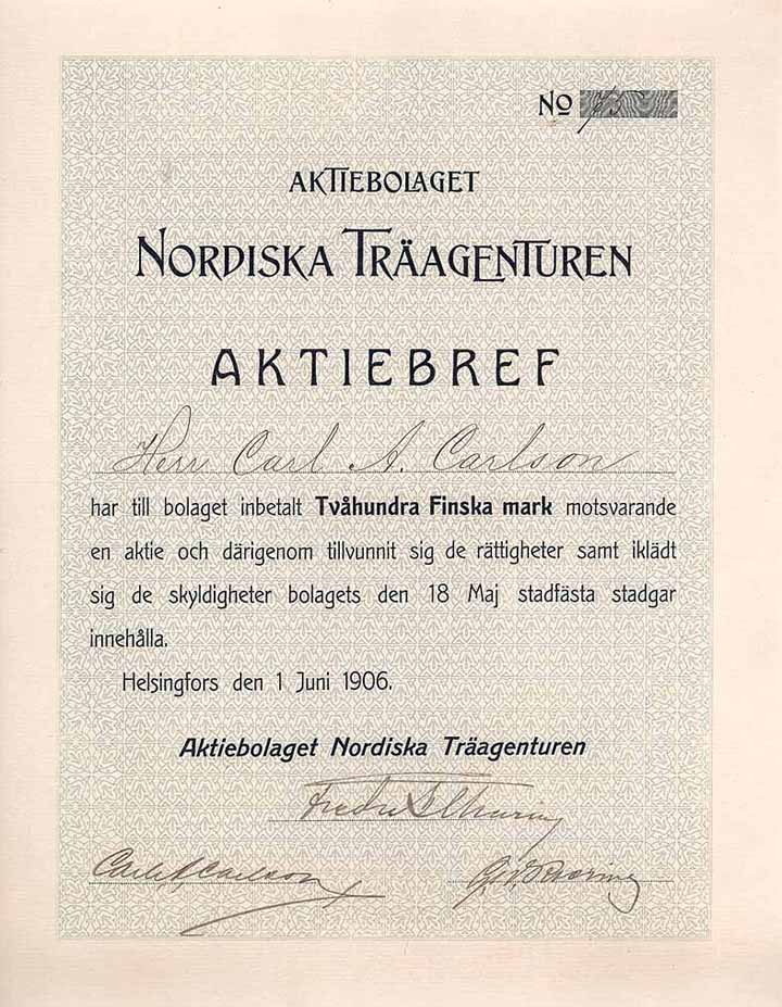 AB Nordiska Träagenturen