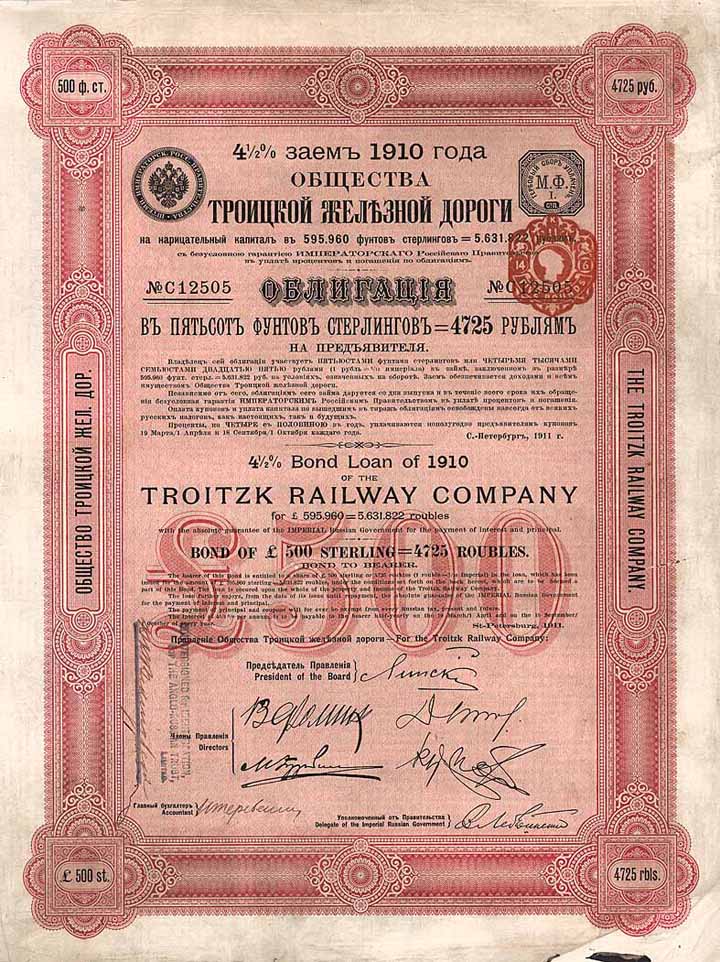 Troitzk Railway (Troitzker Eisenbahn-Gesellschaft)