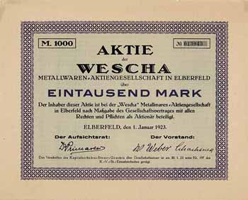 Wescha Metallwaren-AG