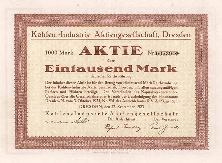 Kohlen-Industrie AG