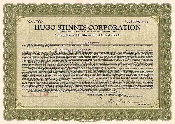 Hugo Stinnes Corp.