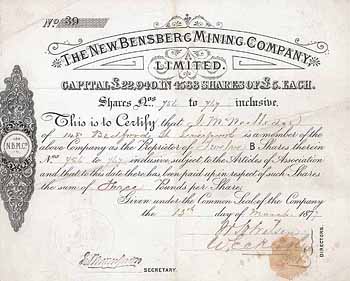 New Bensberg Mining Company Ltd.