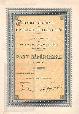 Soc. Gen. des Condensateurs Électriques S.A.