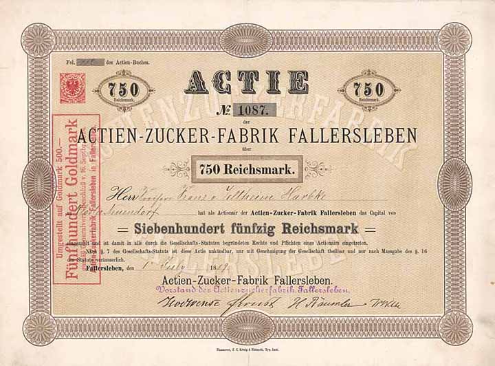 Actien-Zucker-Fabrik Fallersleben