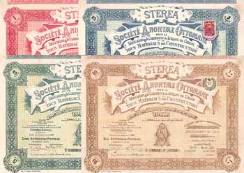 Sterea S.A. Ottomane pour la Fabrication & le Commerce de Briques en Ciment et de tout Materiaux de Construction (5 Stücke)