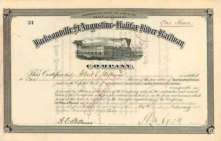 Jacksonville, St. Augustine and Halifax River Railway