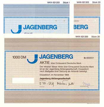 Jagenberg AG (4 Stücke)