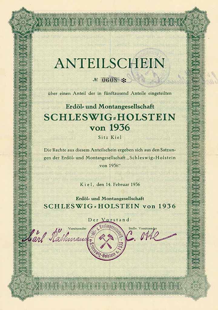 Erdöl- und Montangesellschaft Schleswig-Holstein von 1936