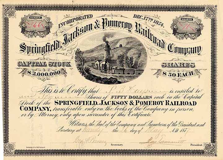 Springfield, Jackson & Pomeroy Railroad