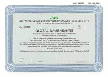 PAX Schweizerische Lebensversicherungs-Ges. (Deutschland) AG