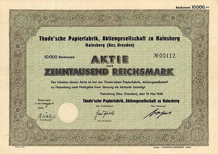 Thode'sche Papierfabrik AG