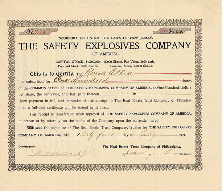 Safety Explosives Co. of America